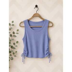 GapFit Tank Top Breathe Cinch Side Blue MP